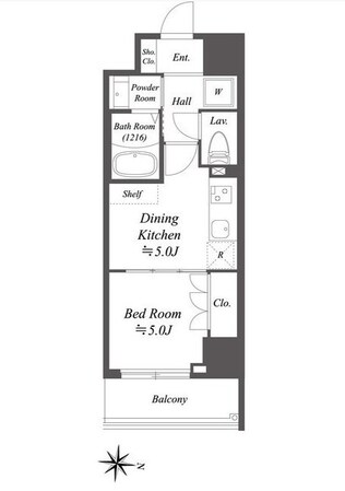 アルファプライム東陽町の物件間取画像